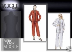 7915 VOGUE TIE JACKET LENGTHS, PANTS LENGTHS PATTERN 8-24 3 SZS